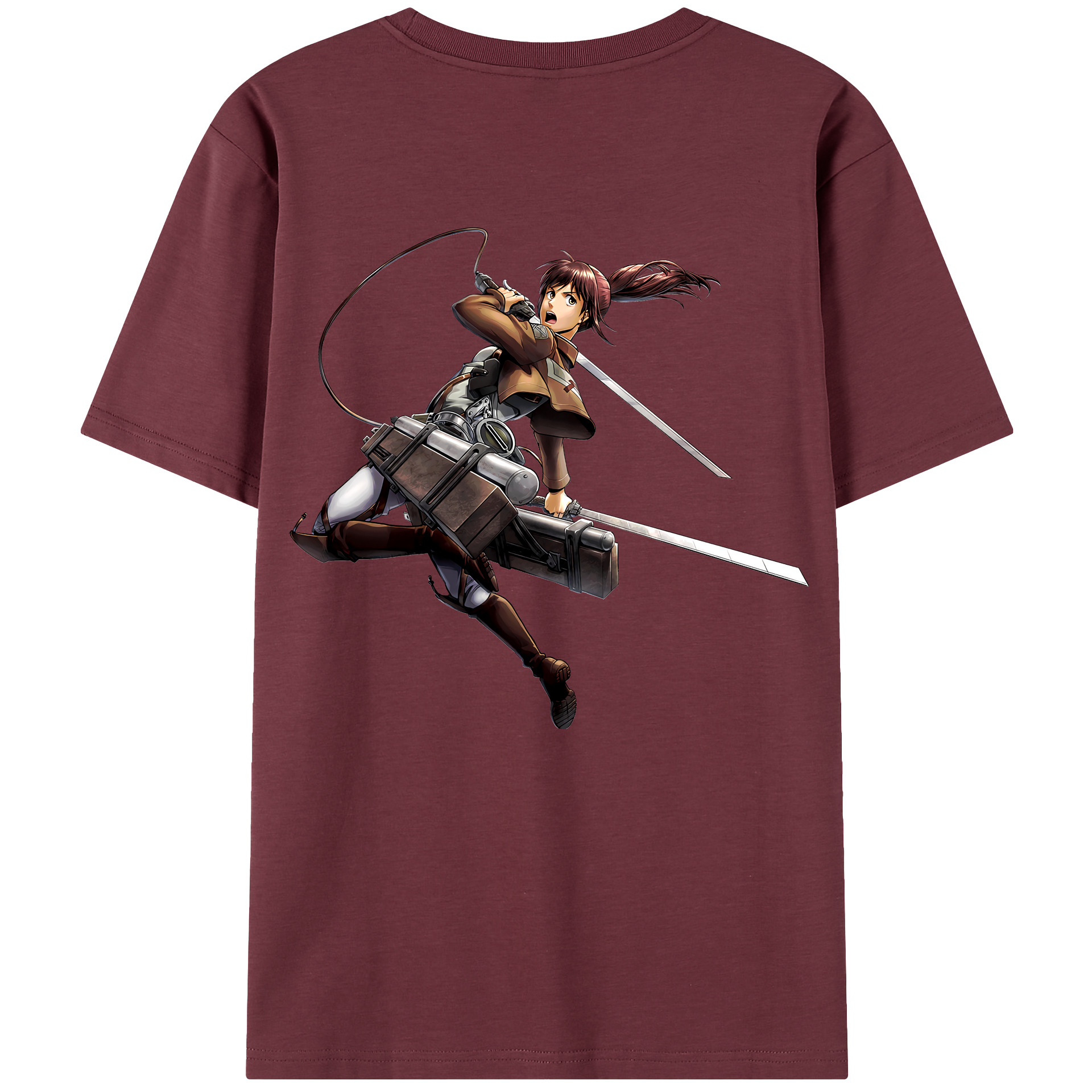 （画像用） 進撃の巨人 サシャ·ブラウス Attack on Titan Sasha Blaus 綿100％半袖Tシャツ（背面プリント）